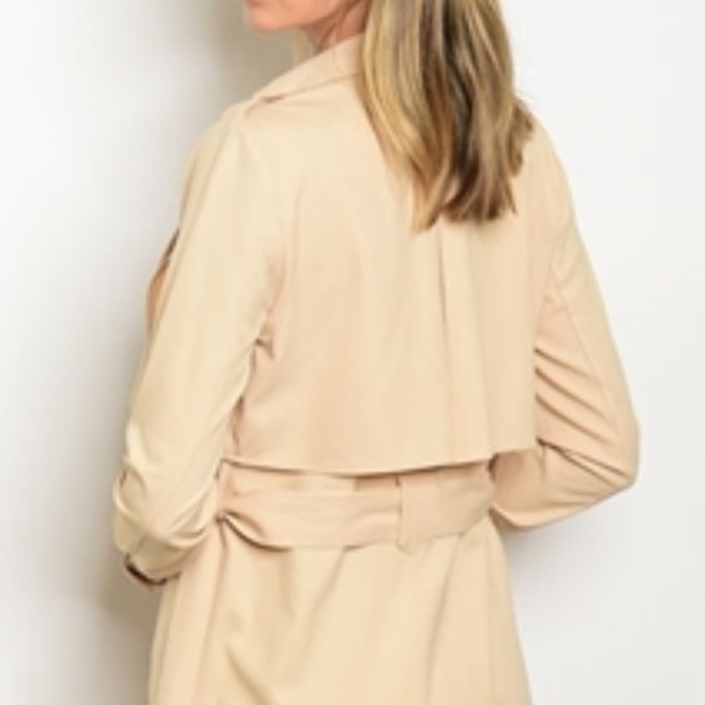 FOREVER CLASSIC TAN WOMENS TRENCH COAT / J… - Picture 3 of 4
